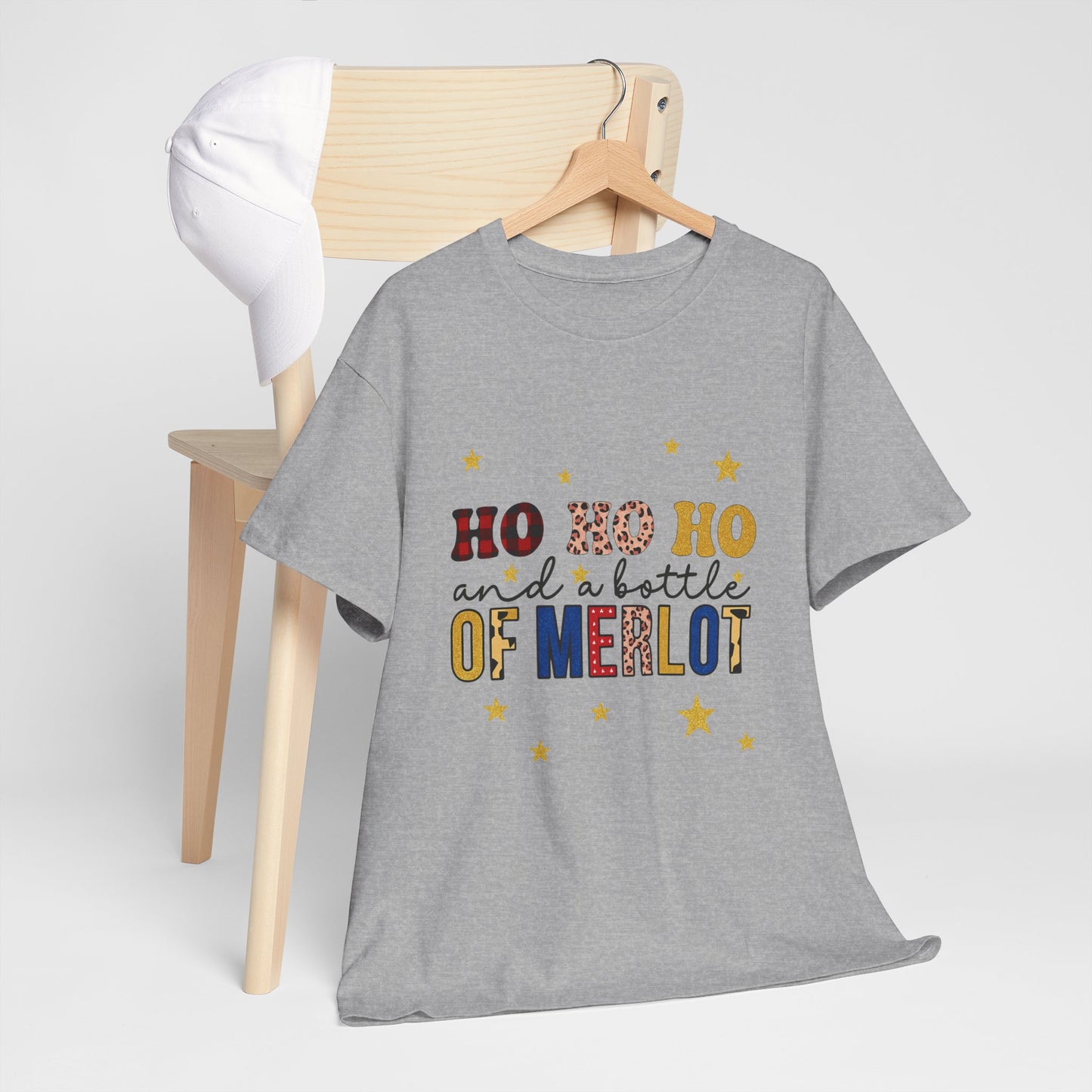 HO HO HO & Merlot Christmas Tee