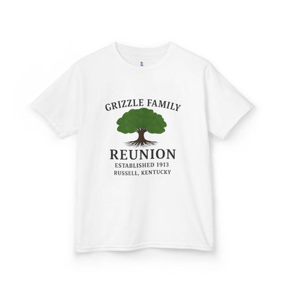 Grizzle Family Reunion Youth Tee, Family Gathering Shirt, Personalized Kids T-Shirt, Family Heritage Gift, Kids Reunion Apparel