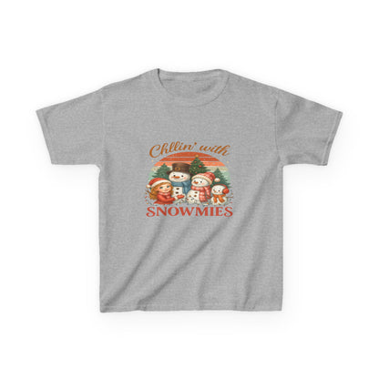 Chillin' with Snowmies Kids Christmas Tee
