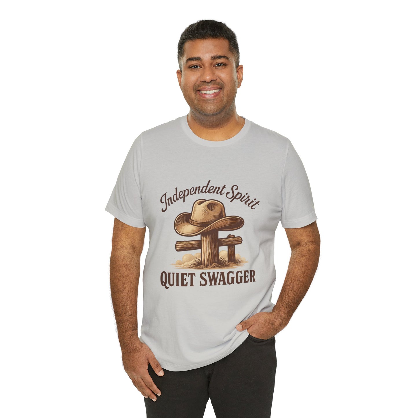 Quiet Swagger Cowboy Tee — Independent Spirit Western T-Shirt