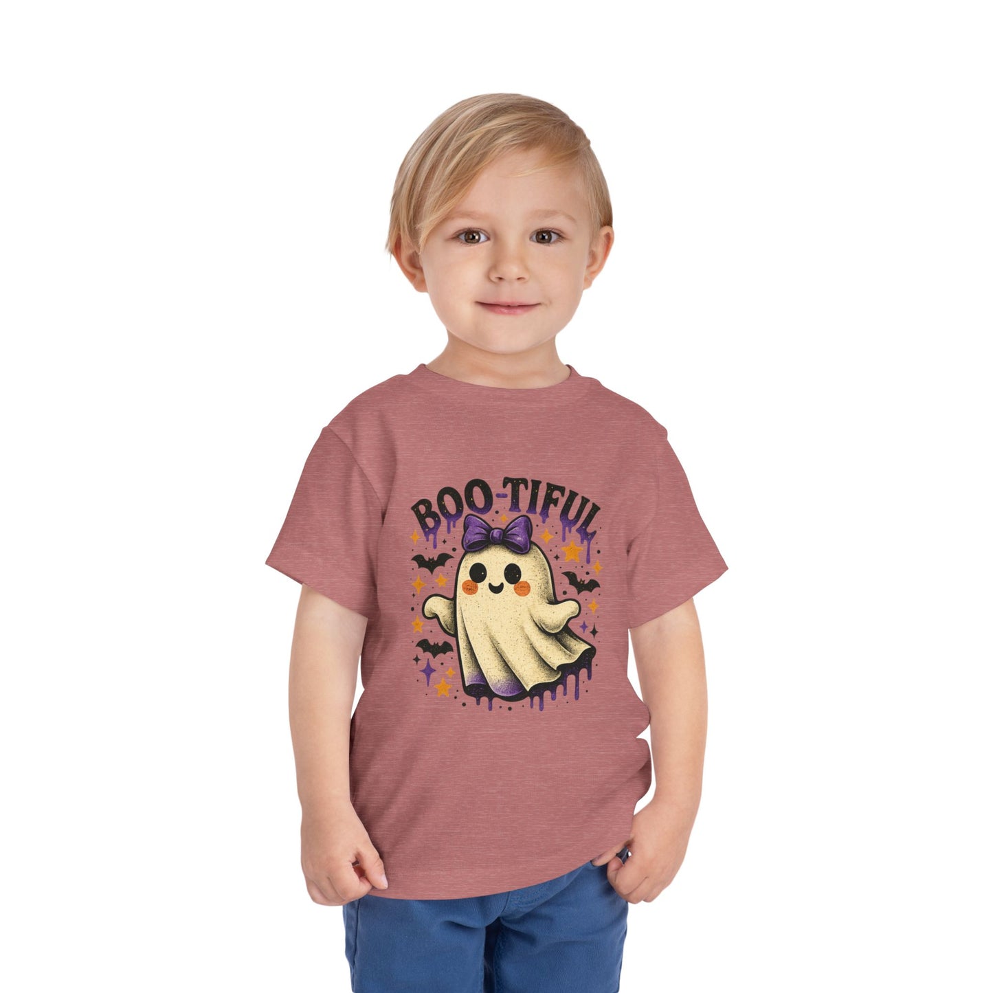 Boo-tiful Ghost Halloween Toddler Tee