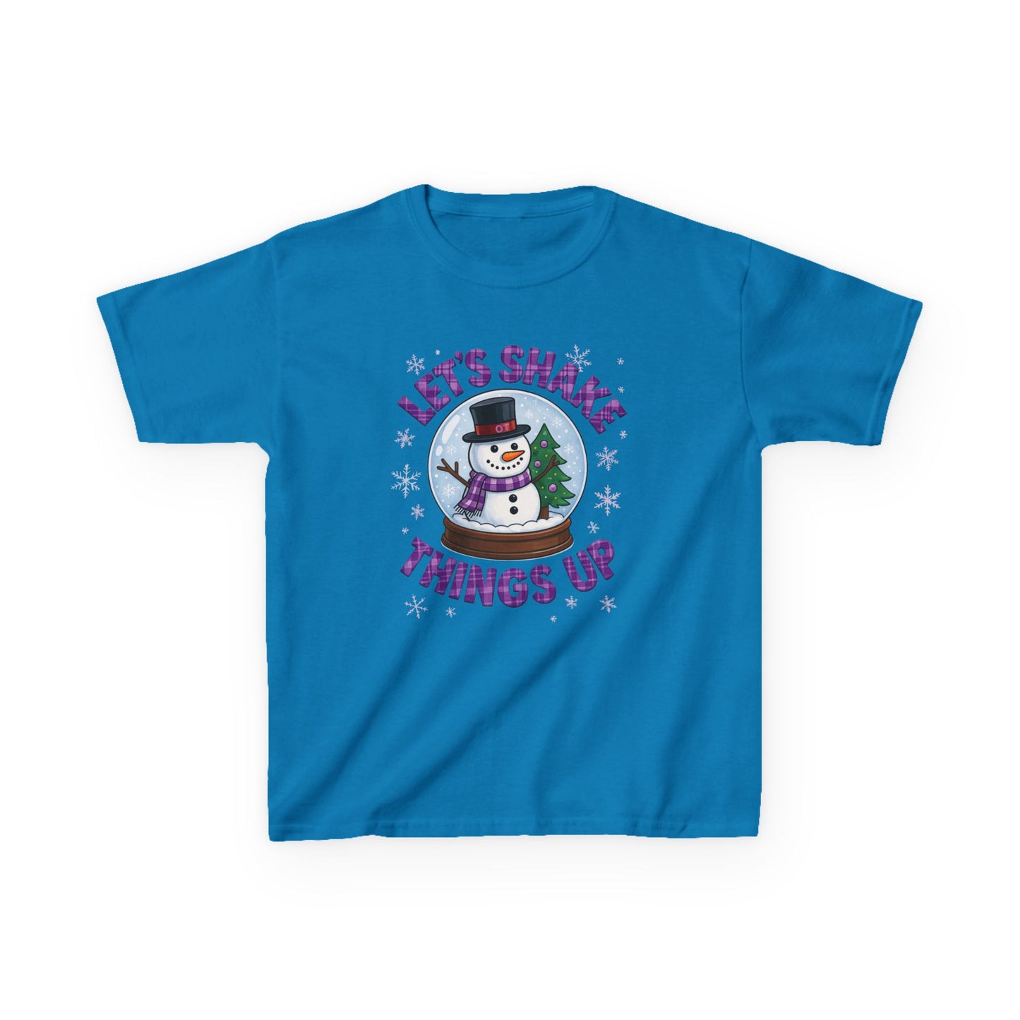 OT Snowman Snow Globe Kids Christmas Tee