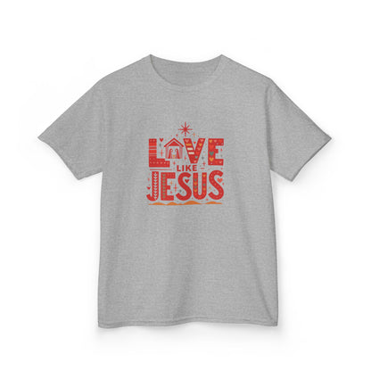 Love Like Jesus Christmas Dinosaur Kids Tee