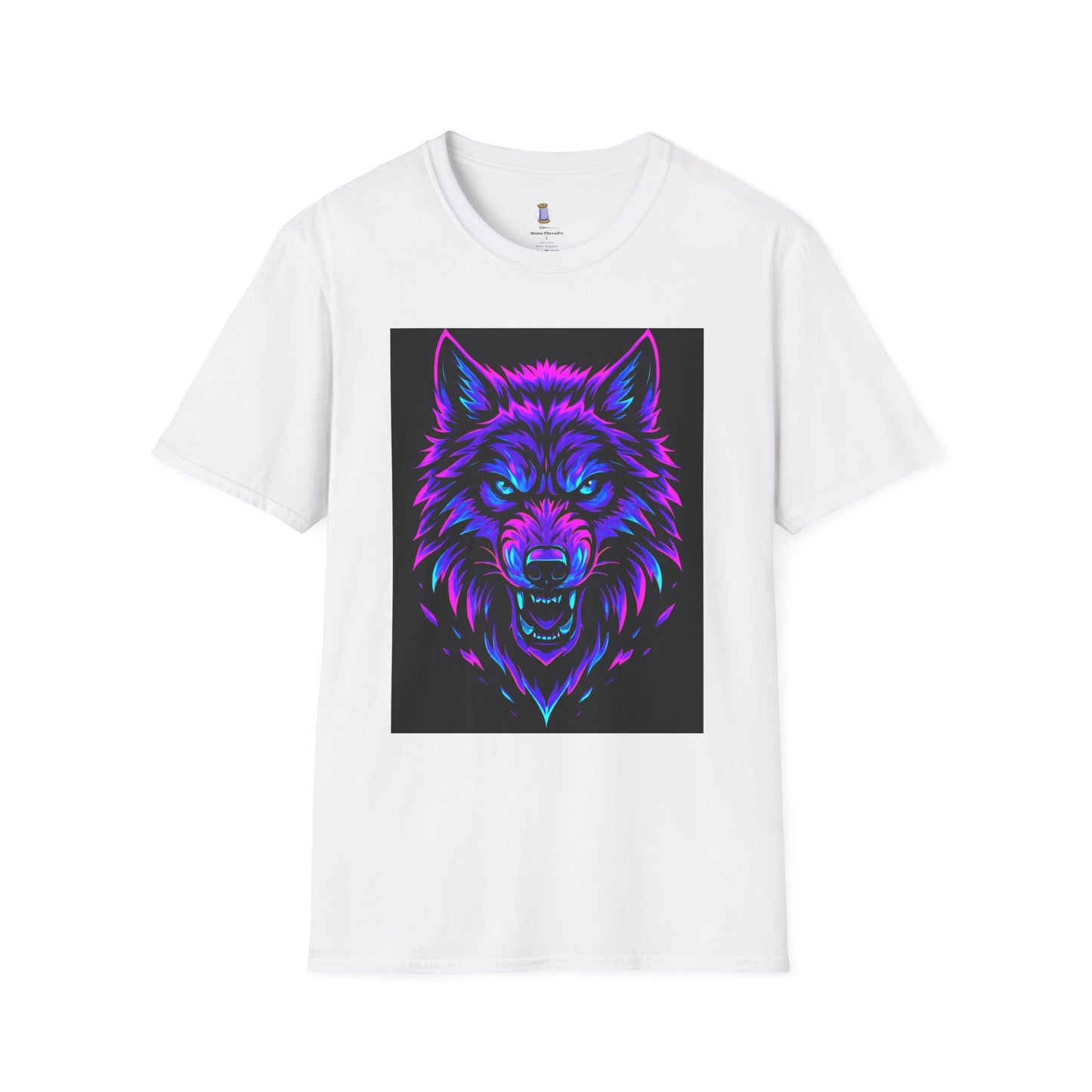 Psychedelic Wolf T-Shirt, Graphic Tee, Animal Lover Gift, Festival Wear, Unique Art Shirt, Unisex Style