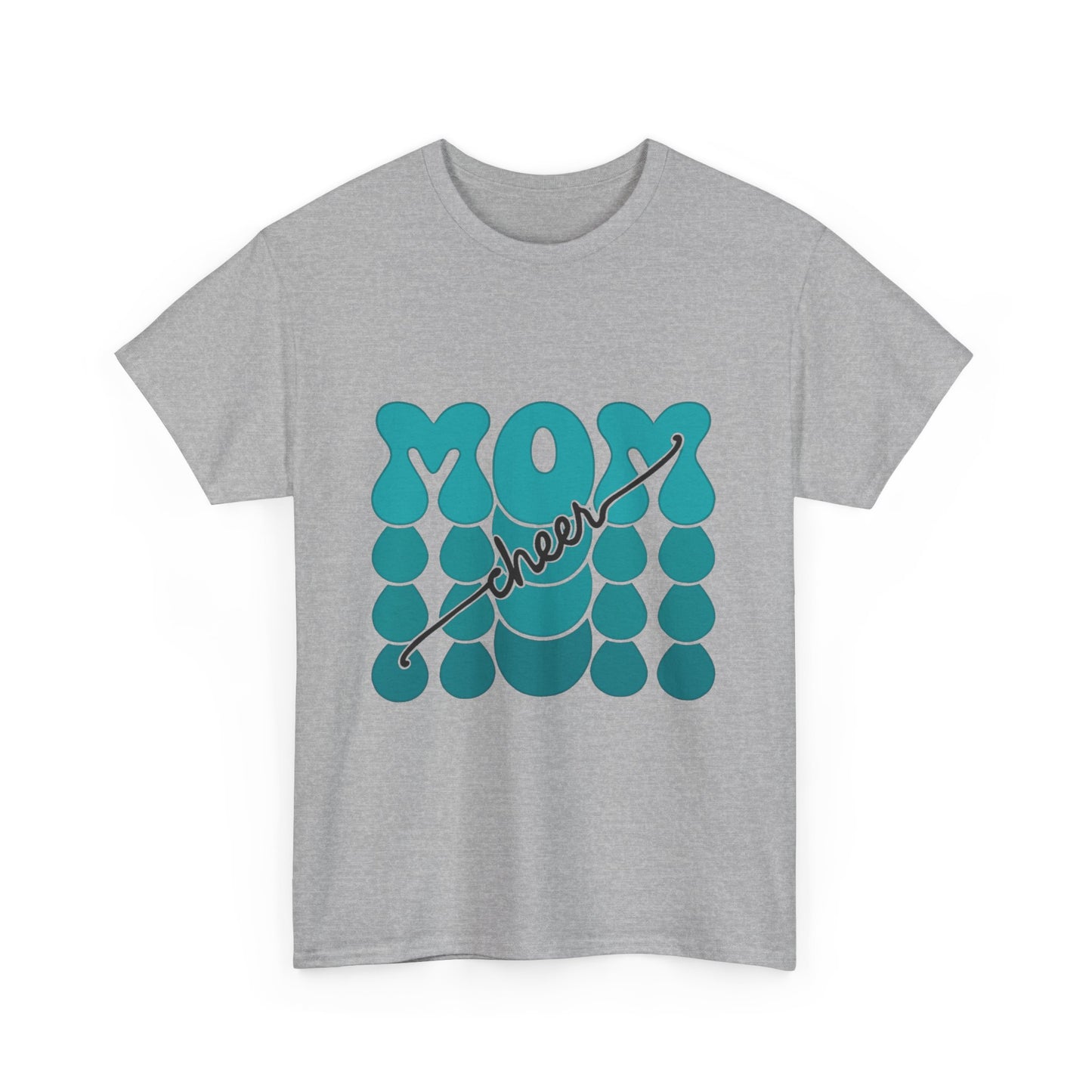 MOM Cheer – Turquoise Spirit Tee