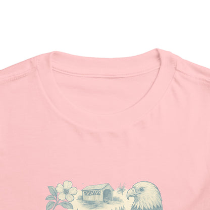 Toddler Tee - NC Landmarks Vintage First in Flight Design