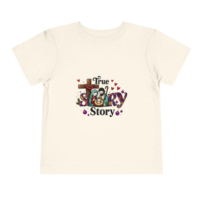 True Story Nativity Toddler Christmas Tee