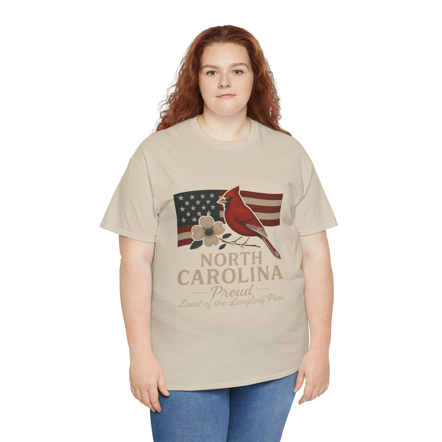 NC Pride: Cardinal, Dogwood & State Flag Tee