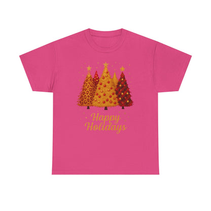 Happy Holidays Christmas Trees Tee