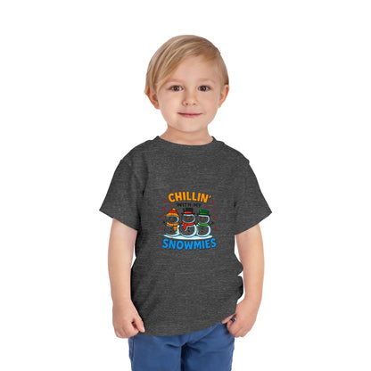 Chillin' with My Snowmies Toddler Christmas Tee