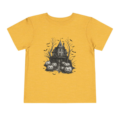 Spooky Halloween House Toddler Christmas Tee