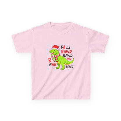 Holiday Dinosaur Kids Tee, Christmas Shirt, Fun Dinosaur T-Shirt, Kids Party Outfit, Cute Graphic Tee, Gift for Kids