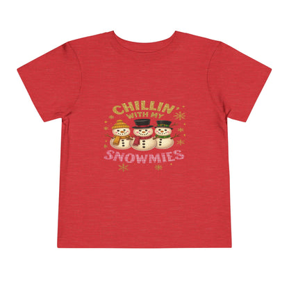 Chillin' with Snowmies Toddler Christmas Tee