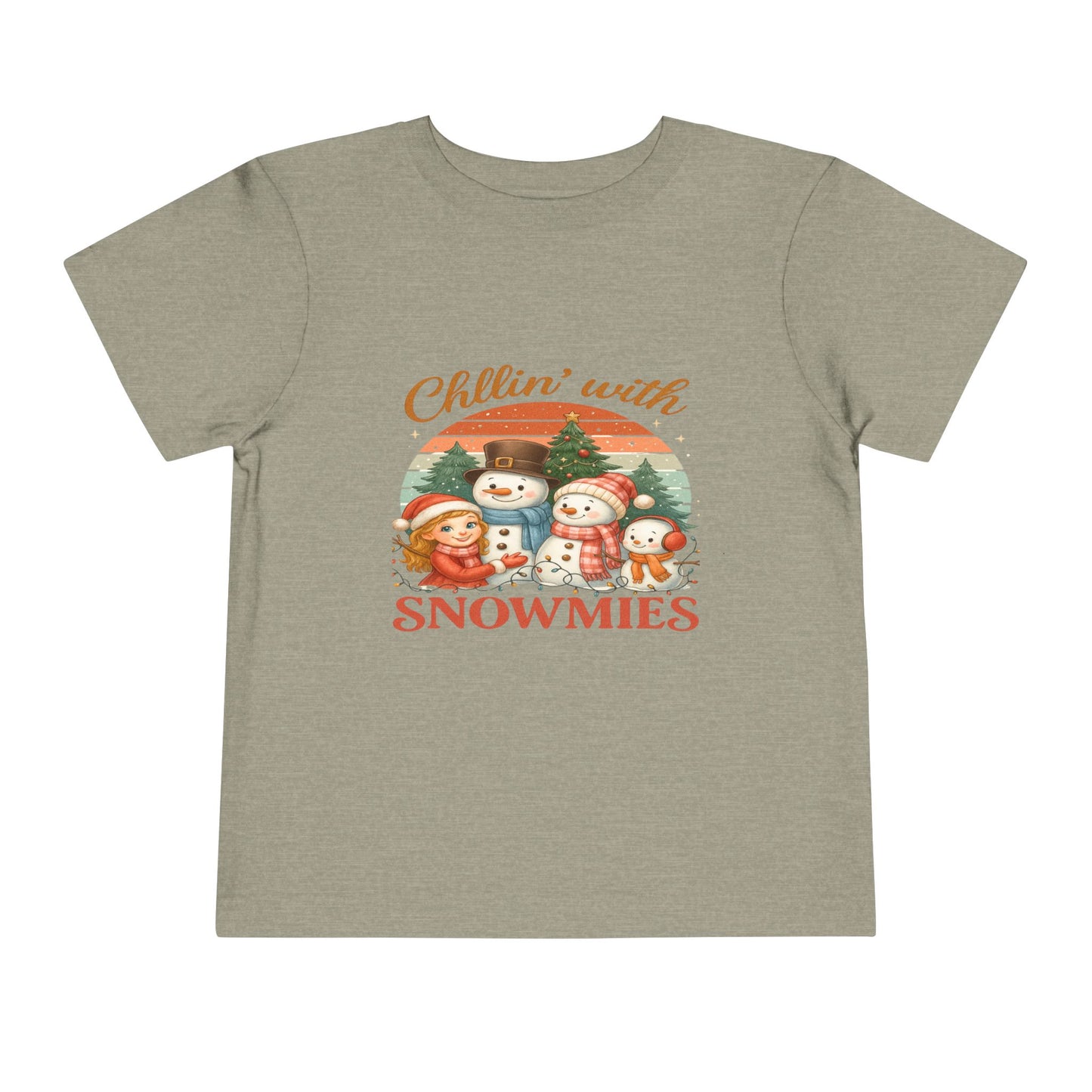 Chillin' With Snowmies Toddler Christmas Tee