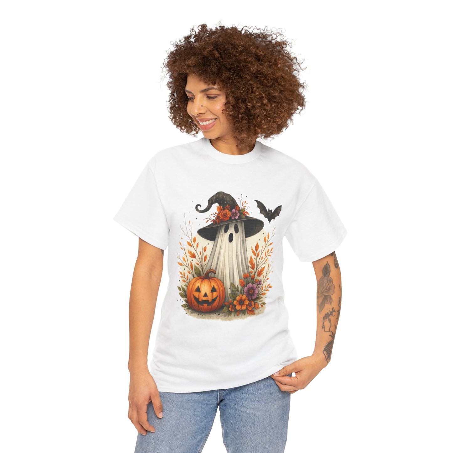 Whimsical Ghost Halloween Tee