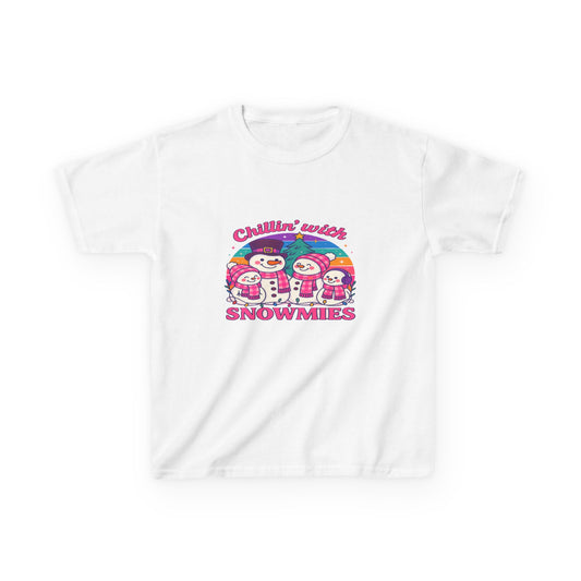 Chillin' with Snowmies Christmas Kids Tee