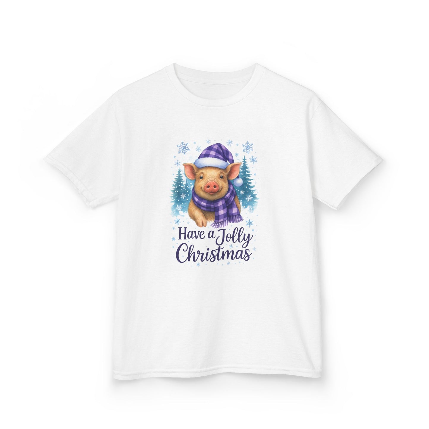 Jolly Pig Christmas Tee - Kids Holiday Shirt