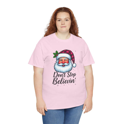 Santa Believin' Pink Holiday Tee