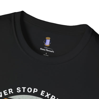 Adventure Awaits T-Shirt | Unisex Softstyle Tee | Perfect for Travel Lovers, Outdoor Adventures, Camping, Nature Gifts, Explore