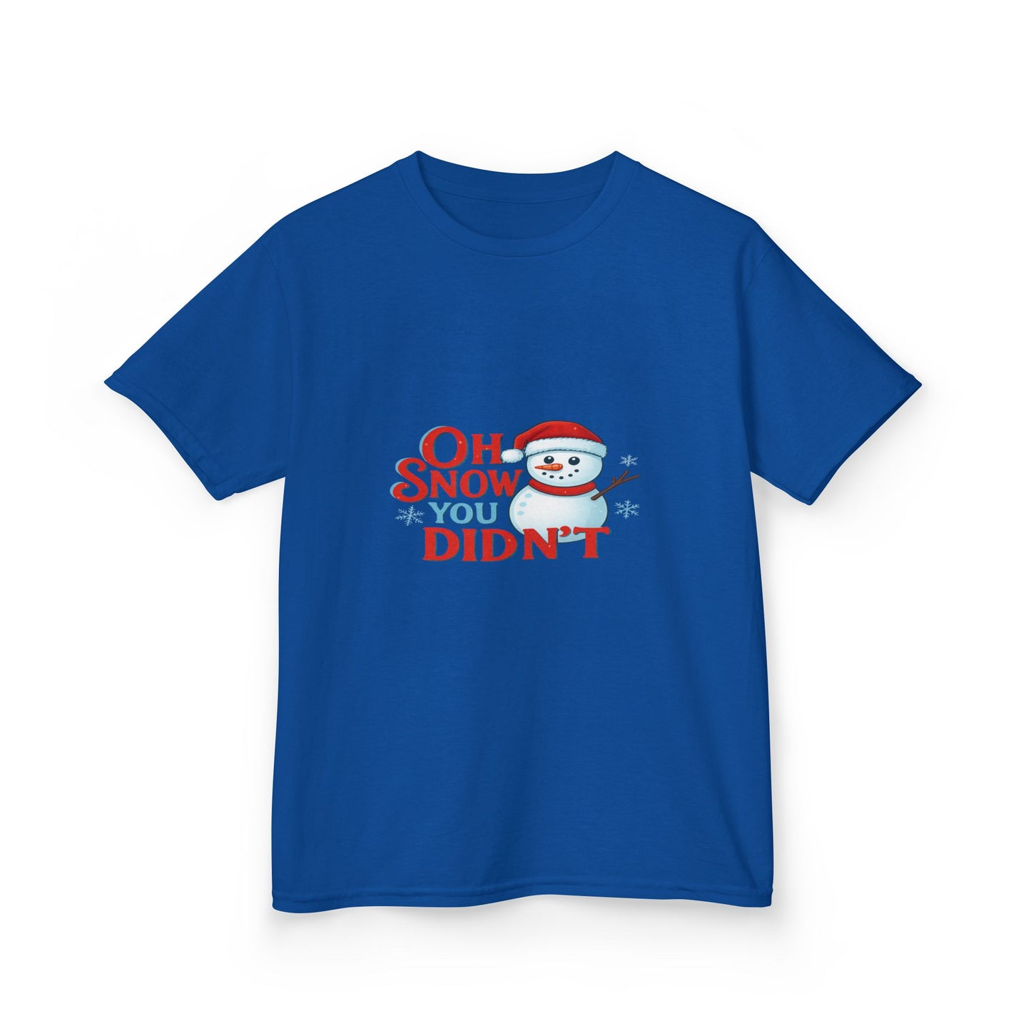 Oh Snow You Didn't! Snowman Dino Christmas Tee