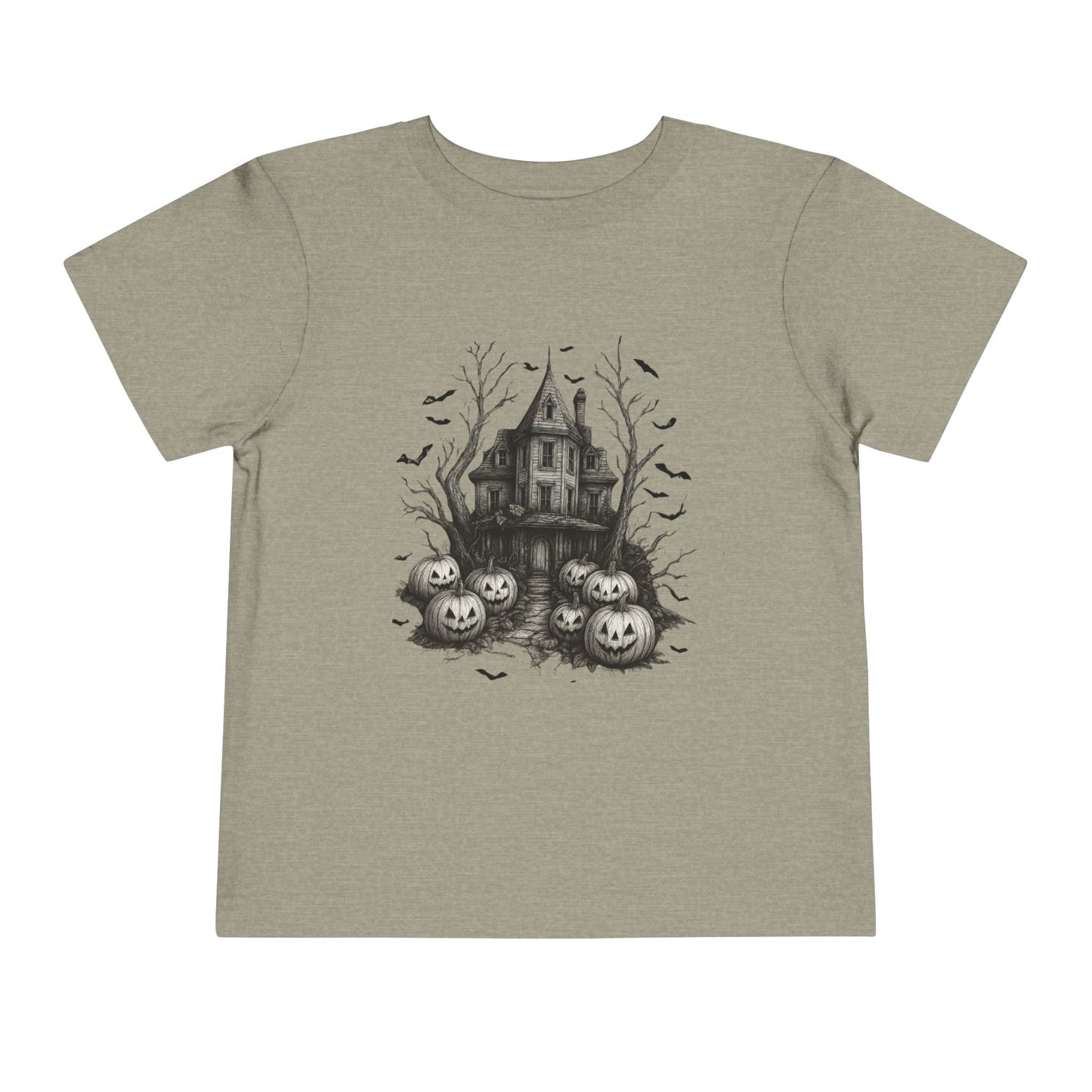 Spooky Halloween House Toddler Christmas Tee