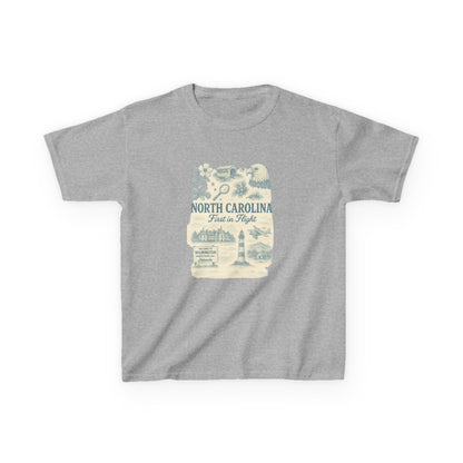 NC Vintage Travel Tee: First in Flight Kids Shirt