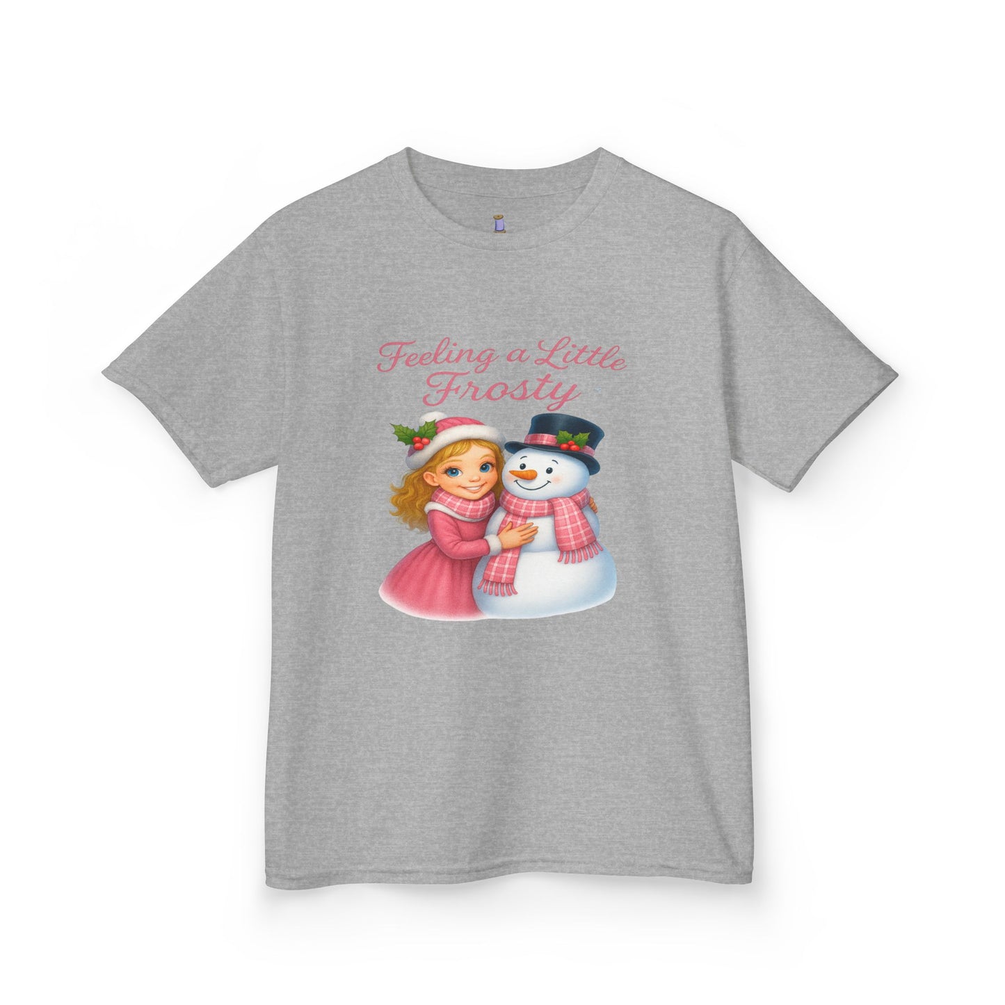 Kids Christmas Tee, Holiday T-shirt for Children, Cute Winter Gift, Frosty Snowman Design, Festive Family Photos