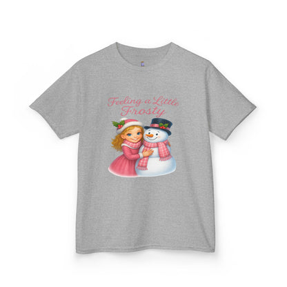 Kids Christmas Tee, Holiday T-shirt for Children, Cute Winter Gift, Frosty Snowman Design, Festive Family Photos