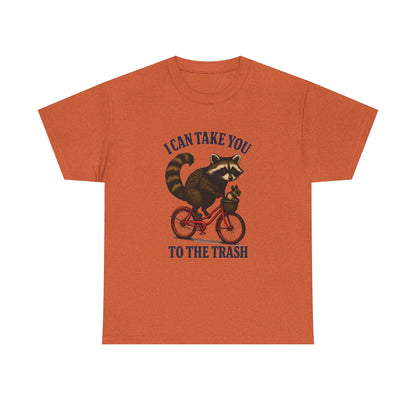 Cotton Tee Vintage Raccoon Bicycle Graphic Shirt
