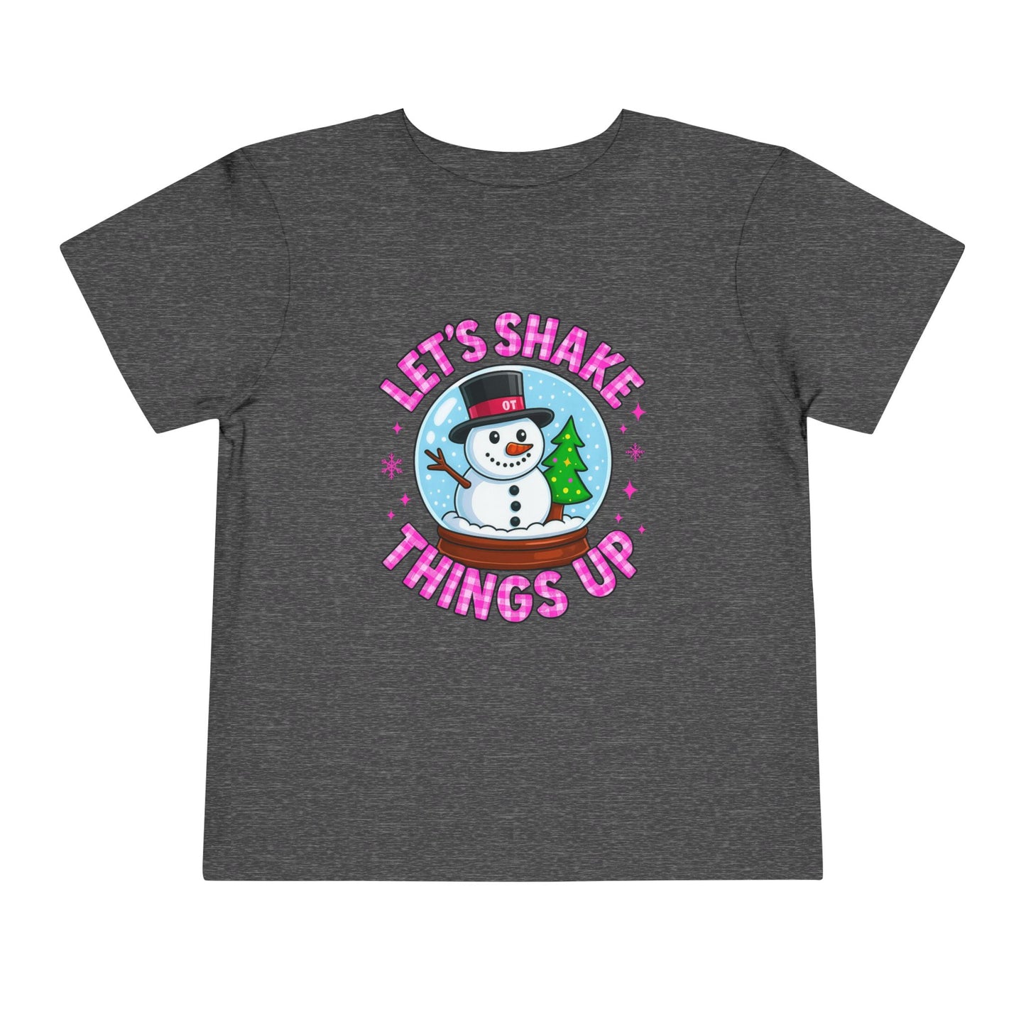Let's Shake Things Up! Snow Globe Toddler Christmas Tee