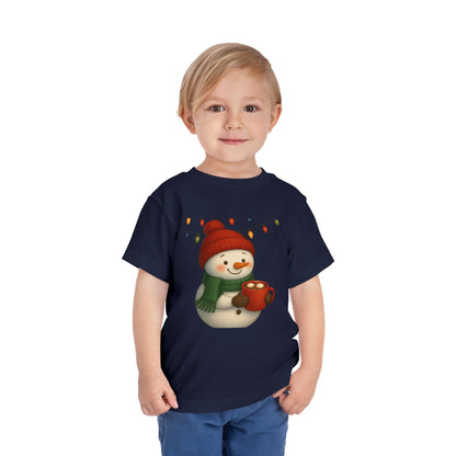 Snowman & Hot Chocolate Toddler Christmas Tee