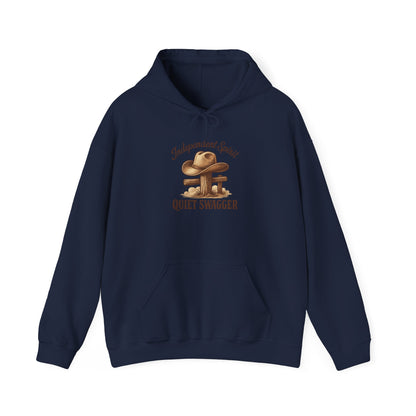 Quiet Swagger Hoodie – "Independent Spirit" Cowboy Hat Graphic Pullover