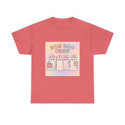 Boo Boo Crew Nurse Ghost T-Shirt – Cute Pastel Halloween Medical Tee