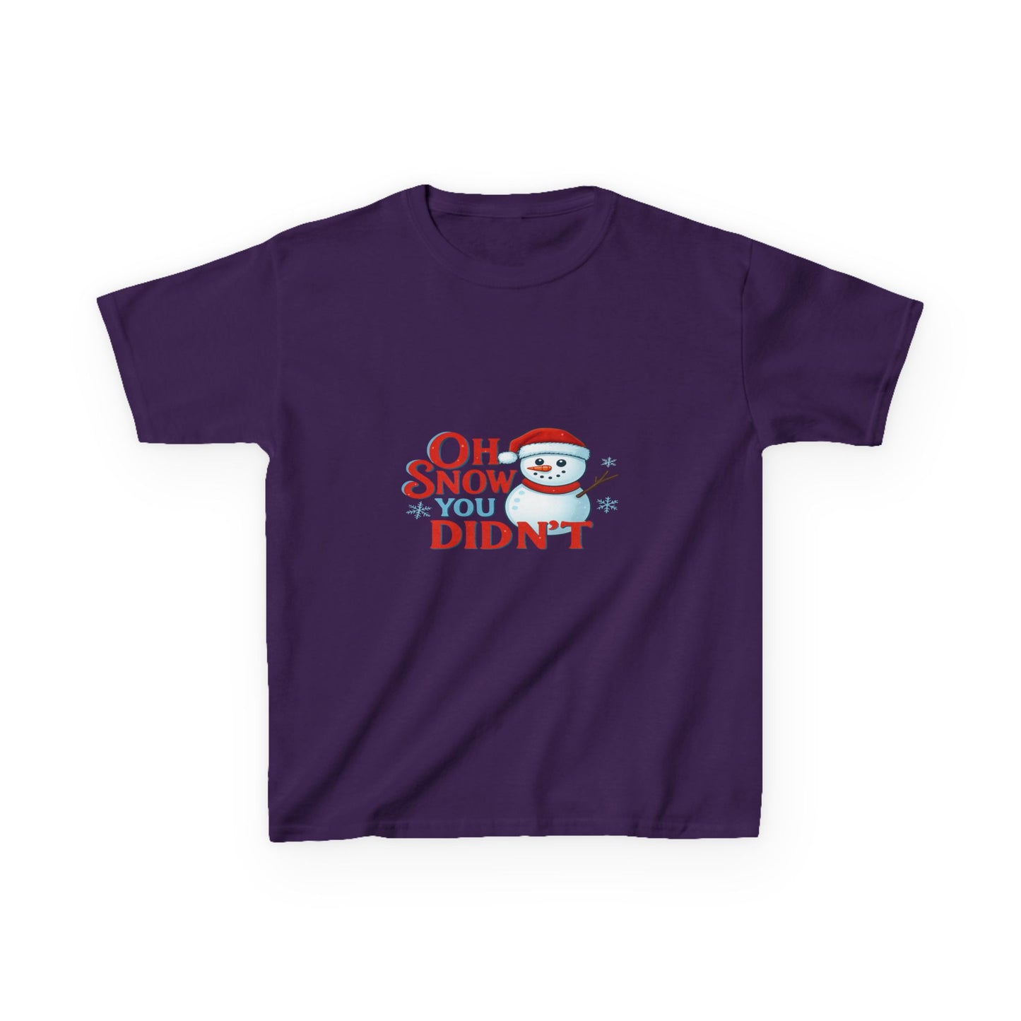 Oh Snow You Didn't! Snowman Dino Christmas Tee