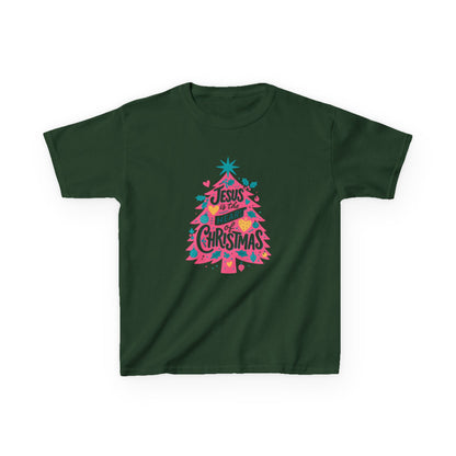 Jesus is the HEART of Christmas Dino Kids Tee