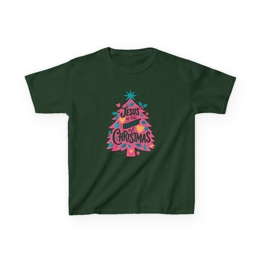 Jesus is the HEART of Christmas Dino Kids Tee