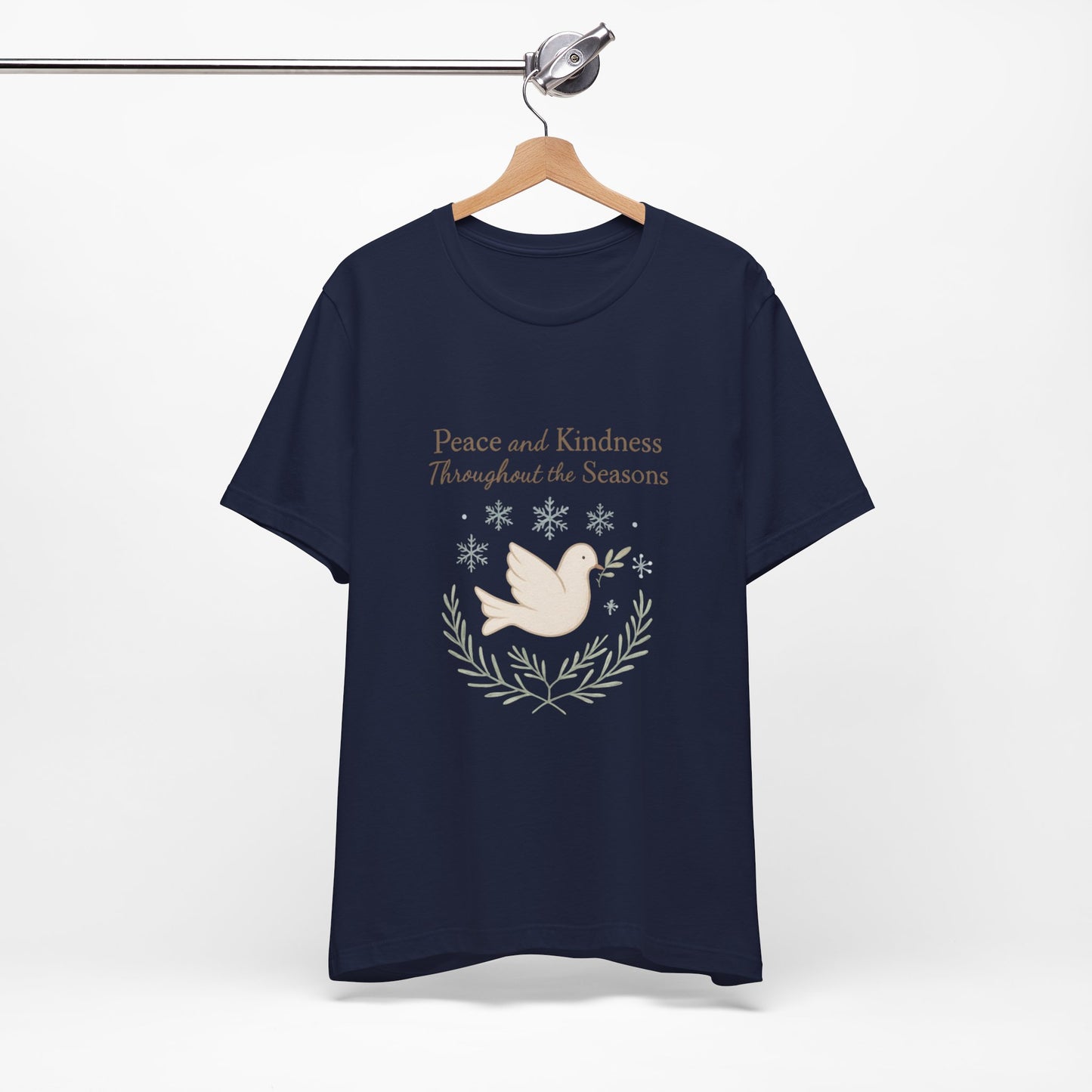 Peace and Kindness Dove Tee — 'Peace and Kindness Throughout the Seasons' Inspirational T-Shirt