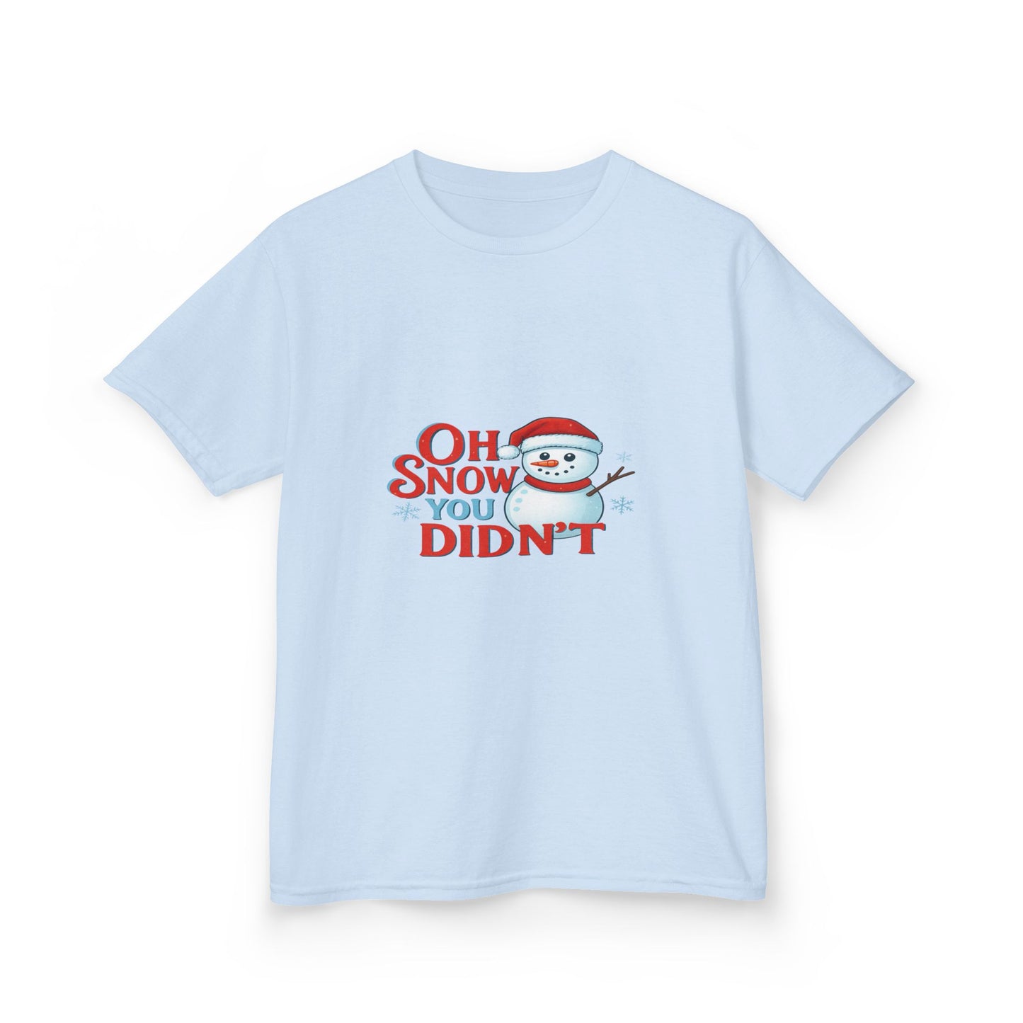 Oh Snow You Didn't! Snowman Dino Christmas Tee