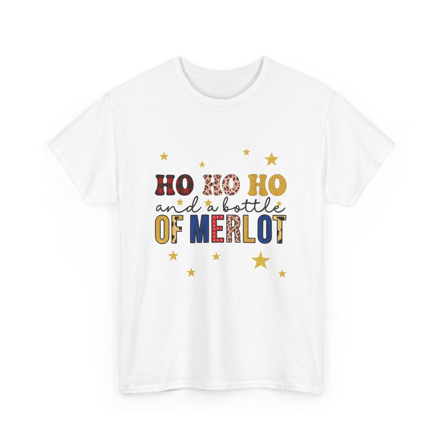 HO HO HO & Merlot Christmas Tee