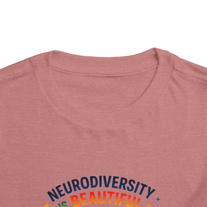 Toddler Tee Neurodiversity Is Beautiful Butterfly Design