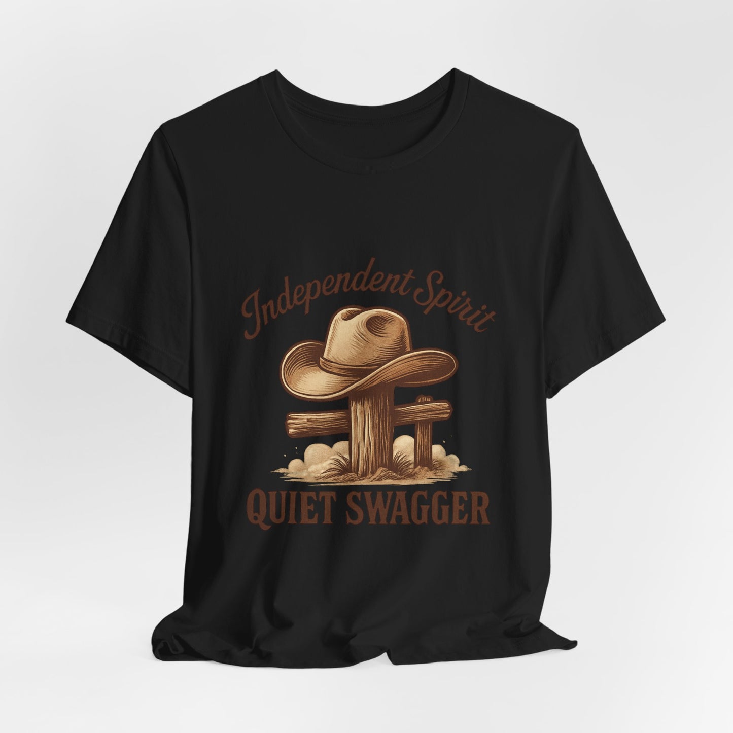 Quiet Swagger Cowboy Tee — Independent Spirit Western T-Shirt