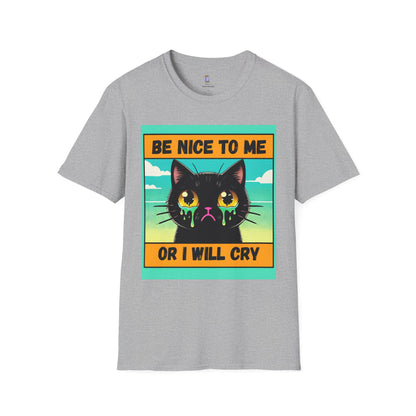 Playful Cat Graphic Tee, Unisex T-Shirt, Gift for Cat Lovers, Cute Animal Apparel, Funny Pet Quote Shirt