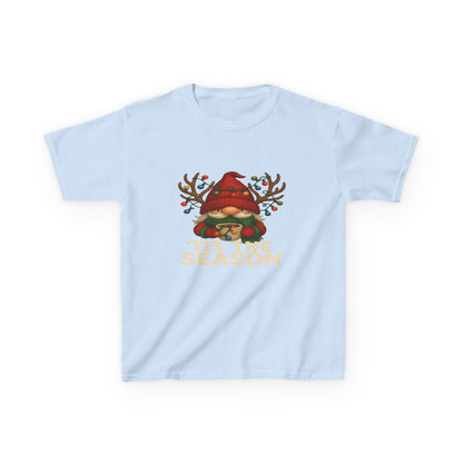 Gnome Dino 'Tis The Season Kids Christmas Tee