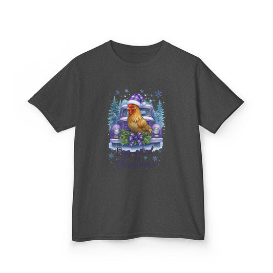 Egg-cited Christmas Rooster Kids Tee