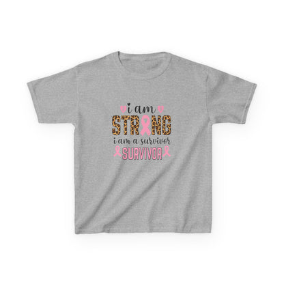 Breast Cancer Awareness Dinosaur Tee - I Am Strong Survivor