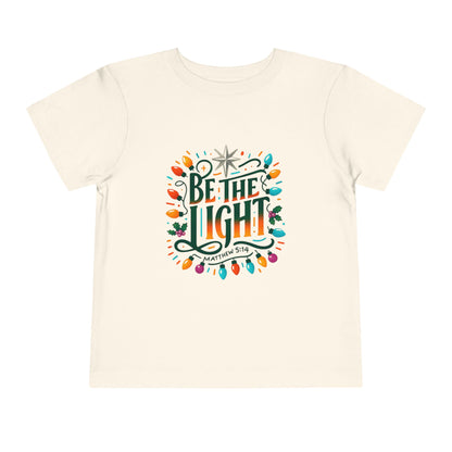 Christmas Toddler Tee - BE THE LIGHT, Matthew 5:14