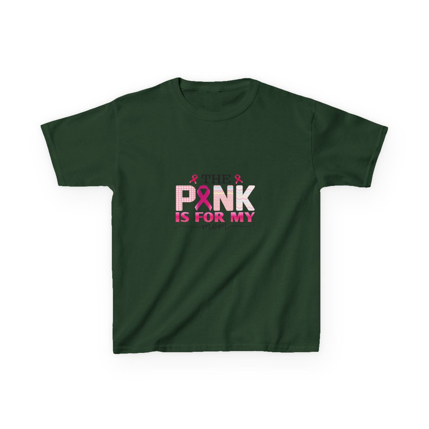 Pink Ribbon Mom Dinosaur Tee - Breast Cancer Awareness