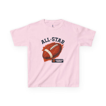 All-Star Kids Football Tee, Sports Apparel, Boys Football Shirt, Kids Casual Wear, Back To School Shirt, Birthday Gift