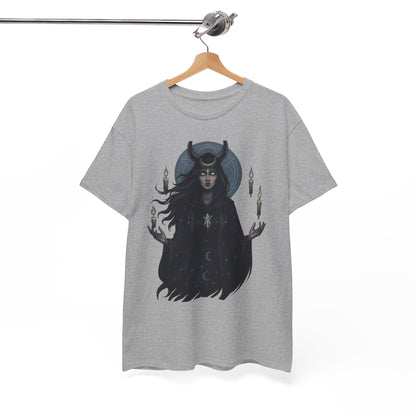 Moonlit Sorceress – Enchanted Candlelight Tee