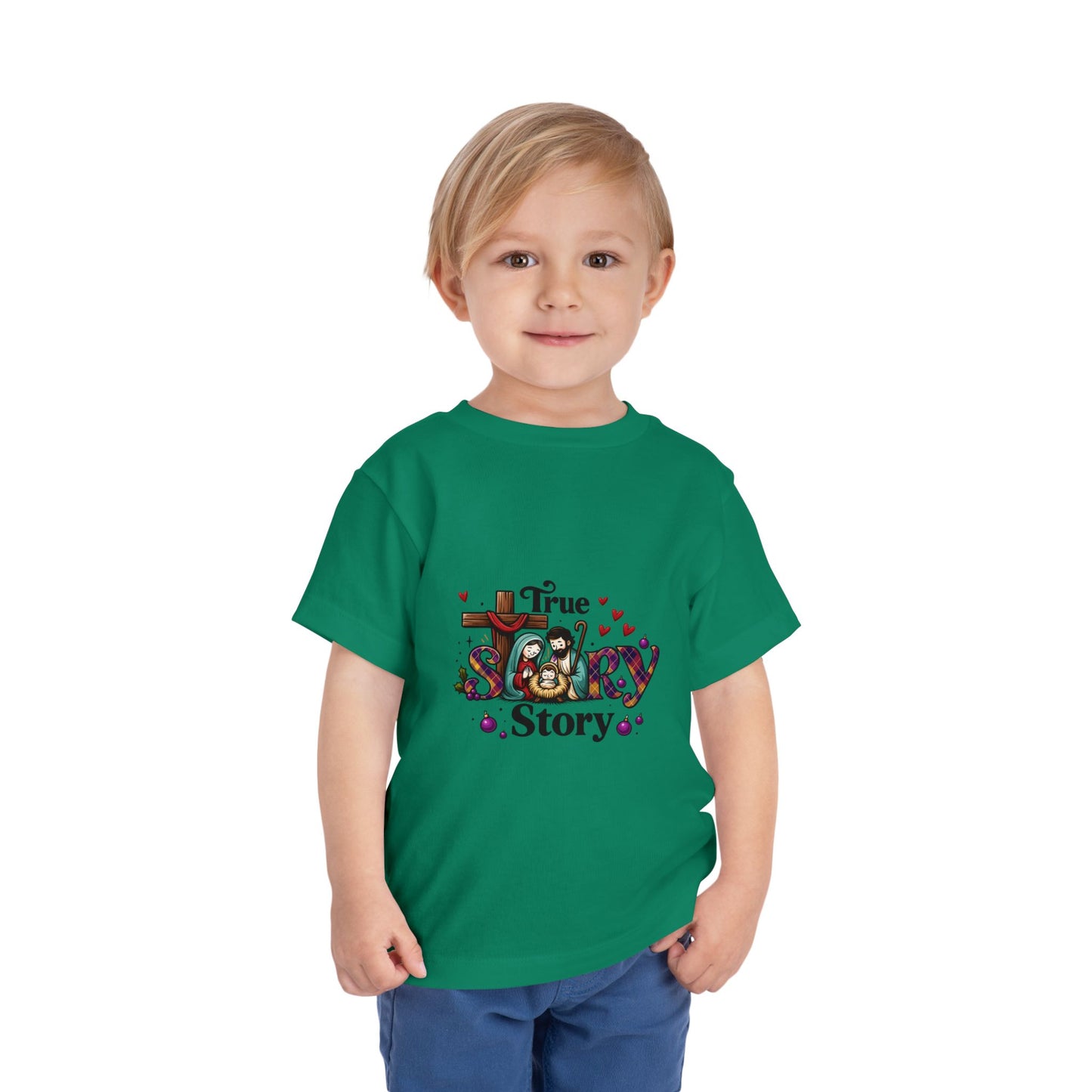 True Story Nativity Toddler Christmas Tee